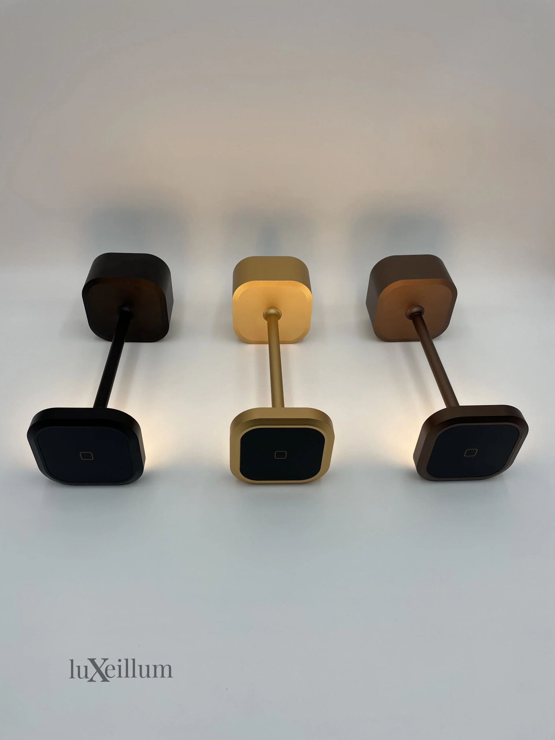 Hospitality lighting solutions — cordless lamps on marble tables